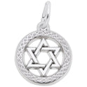 The Star of David Circle Charm