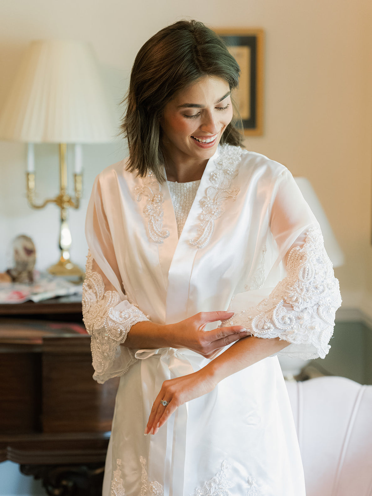 Signature Stunning Getting Ready Bridal Robe (as seen on Tik Tok)